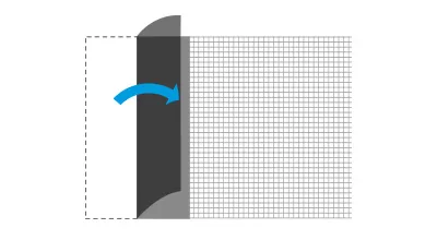 Fray prevention (turned-down edge)